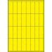 YELLOW CARD SHELF TAGS - 32 PER SHEET - TAG SIZE: 25mm x 70mm - A4-32 TAG YE